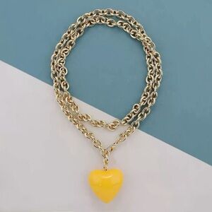 Roxanne Assoulin The Long Happy Cord Charm Necklace Yellow